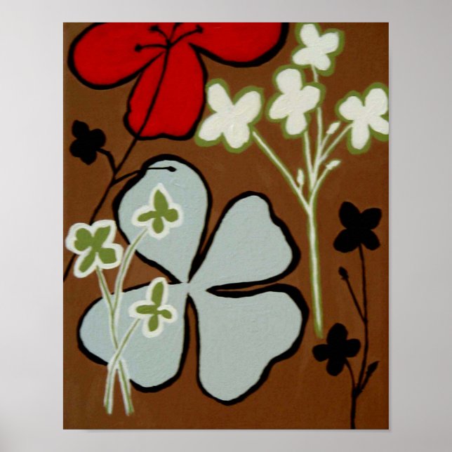 POSTER FLEURS BLEUES SUPER (Devant)