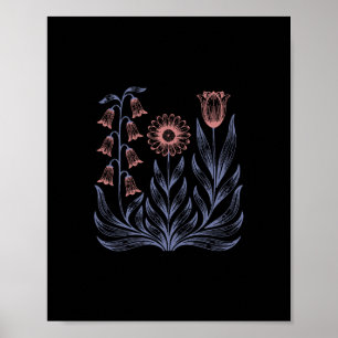 Poster Fleurs Bohème Subtiles Anti Trump
