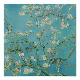 Poster Fleurs d'amandes par Vincent Van Gogh Art