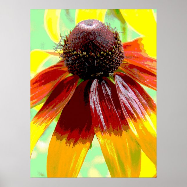 Poster Fleurs dans la croissance verte (Devant)
