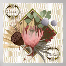 Fleurs dans le cadre Texte tremper Relax Arrière -