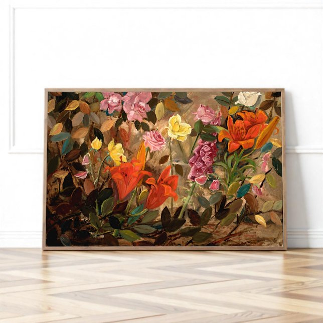 Poster Fleurs dans un jardin (Créateur téléchargé)
