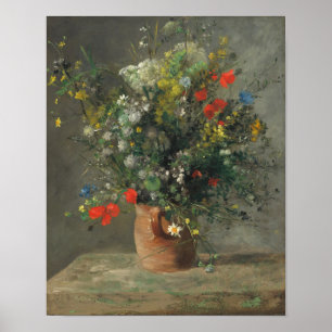 Poster Fleurs dans un vase (2) par Auguste Renoir