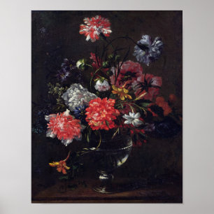 Poster Fleurs dans un vase de verre