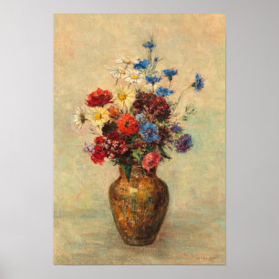 Poster Fleurs dans un vase, vers 1910