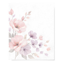 Fleurs d'aquarelle Pastel