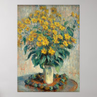 Fleurs d'artichauts de Jérusalem, 1880 (huile sur