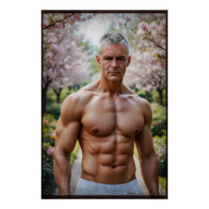 Poster Fleurs de cerisier Renard argenté