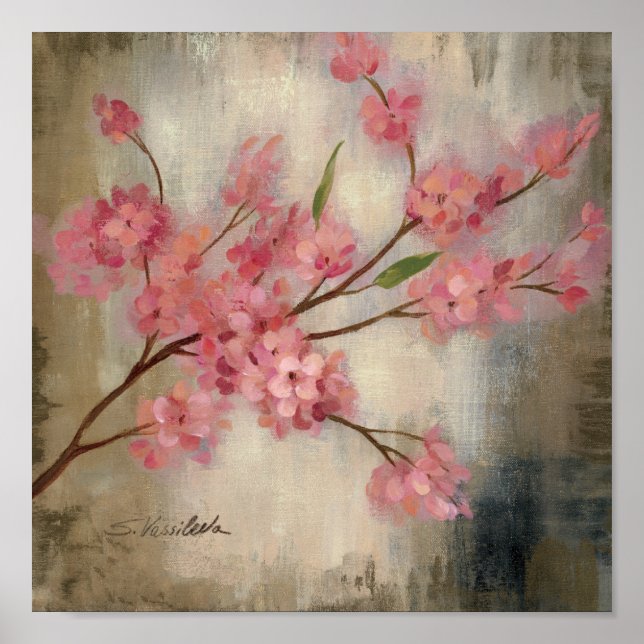 Poster Fleurs de cerisiers (Devant)