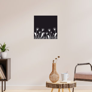 Poster Fleurs de Dandelion
