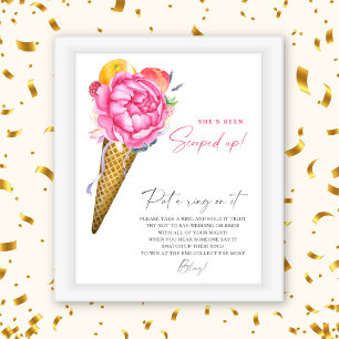 Poster Fleurs de glace - jeu de printemps : mettre la bag
