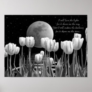 Poster Fleurs de Lune