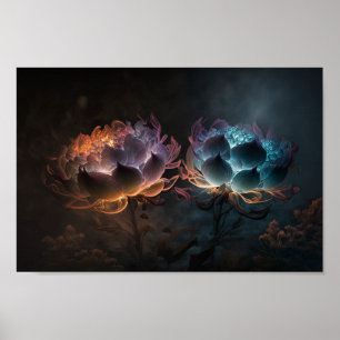 Poster Fleurs de Nuit