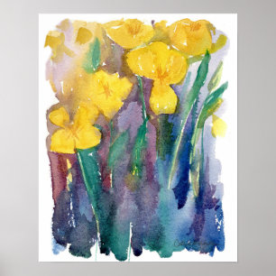 Poster Fleurs de Pavot de Californie Orange Fleur Sauvage