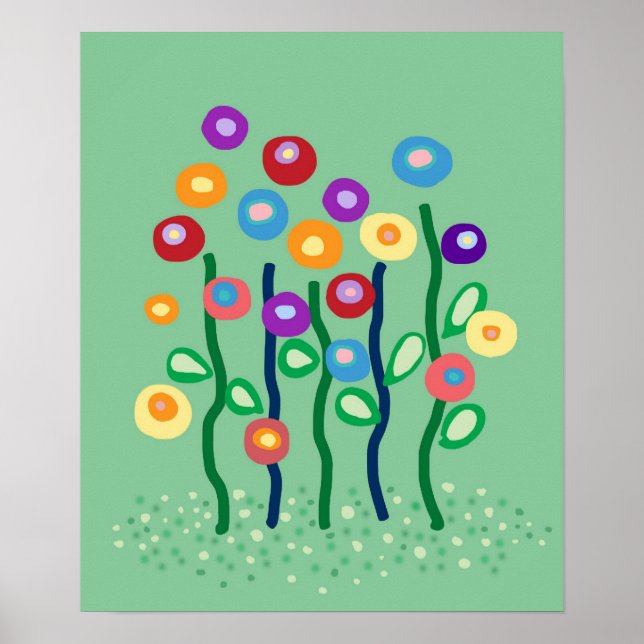 Poster Fleurs de printemps (Devant)