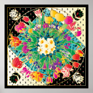 Poster Fleurs de printemps