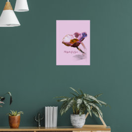Poster Fleurs de rêve rose - Elégant Imaginaire Nature