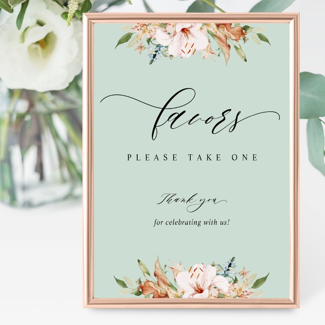 Poster Fleurs de terre et mariage d'âge Favoriser le sign (Créateur téléchargé)