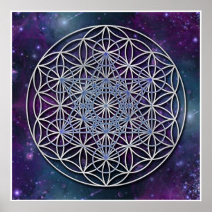 Poster FLEURS DE VIE - Archangel Metatron Cube