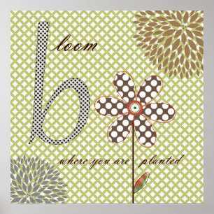 Poster Fleurs douces de fleur