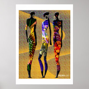 Poster Fleurs du désert africain