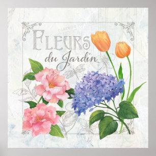 Poster Fleurs du Jardin