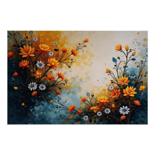 Poster Fleurs en célébration