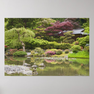 Poster Fleurs en fleurs au Jardin Japonais,