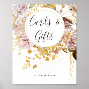 Poster Fleurs en Fleurs Modernes   Panneau pour Cartes et