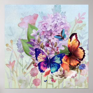 Poster Fleurs Épanouies