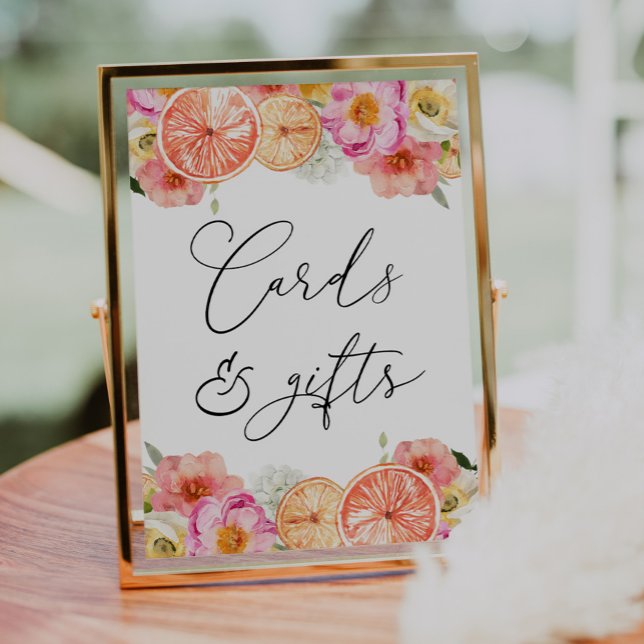 Poster Fleurs et Cartes et Cadeaux d'agrumes (Créateur téléchargé)