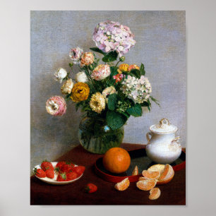 Poster Fleurs et fruits, Henri Fantin-Latour