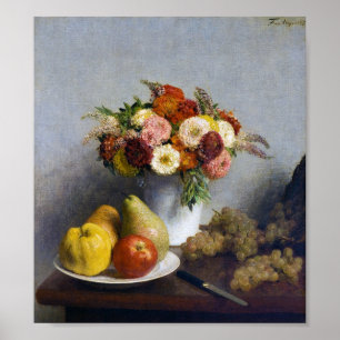 Poster Fleurs et fruits, Henri Fantin-Latour