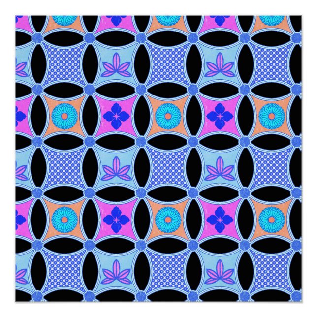 Poster Fleurs et Motifs (Devant)