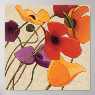 Poster Fleurs et tiges de printemps