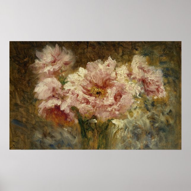Poster Fleurs - Félix Ziem (Devant)