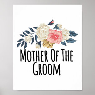 Poster Fleurs Florales Drôle Mère De La Pièce Dit Sa