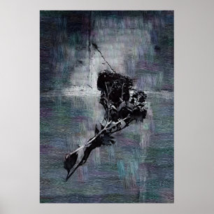 Poster Fleurs gothiques