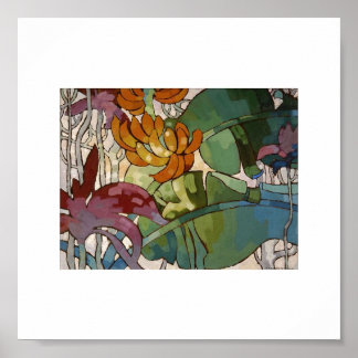 Poster Fleurs hawaïennes par Arman Manookian c. Années 19