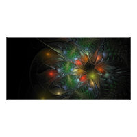 Fleurs imaginaires fractales douces et tendres