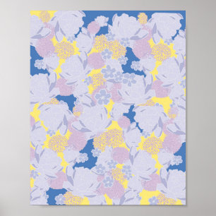 Poster fleurs japonaises