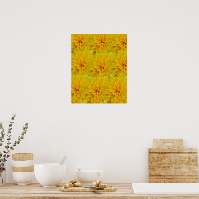 Poster Fleurs jaunes (Cuisine)