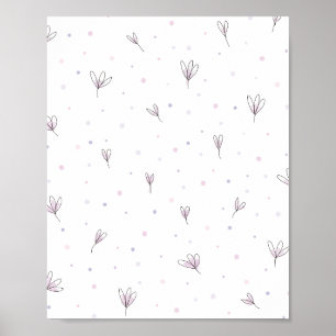Poster Fleurs Lilac