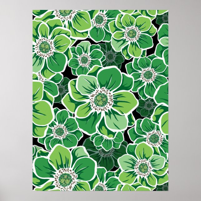 Poster Fleurs Mandala 3 (Devant)