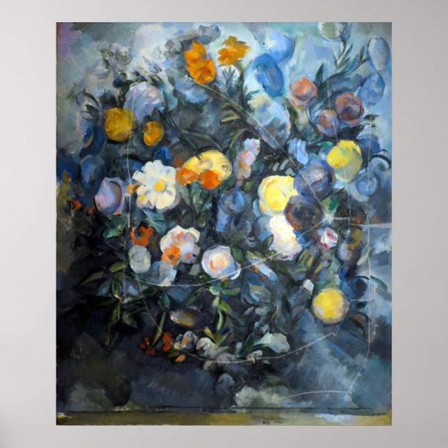 Poster Fleurs - Paul Cezanne - c1902 (Devant)