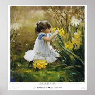 Poster Fleurs pour mère