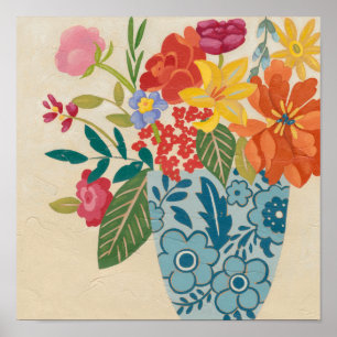 Poster Fleurs printanières I