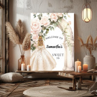 Fleurs roses Arc rose Sweet 16 bienvenue