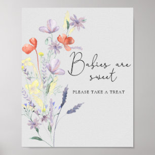 Poster Fleurs sauvages boho - Les bébés sont doux