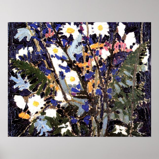 Poster Fleurs sauvages canadiens par Tom Thomson (Devant)